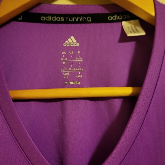 Adidas Climalite running long sleeve top Sz Large - Picture 3 of 3